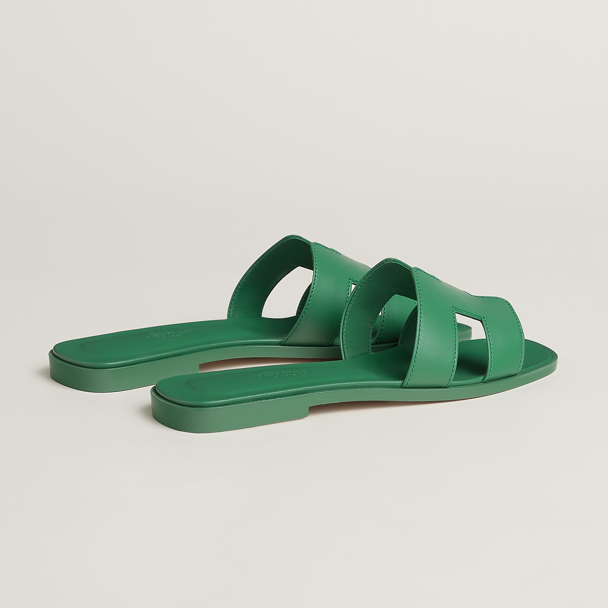 Hermes Oran Sandals - Green