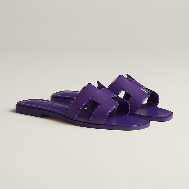 Hermes Oran Sandals - Purple