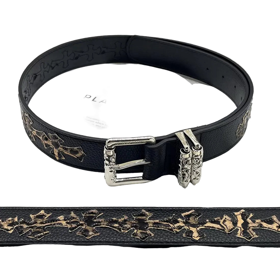 Chrome Hearts Belt - Black/Dark Gold