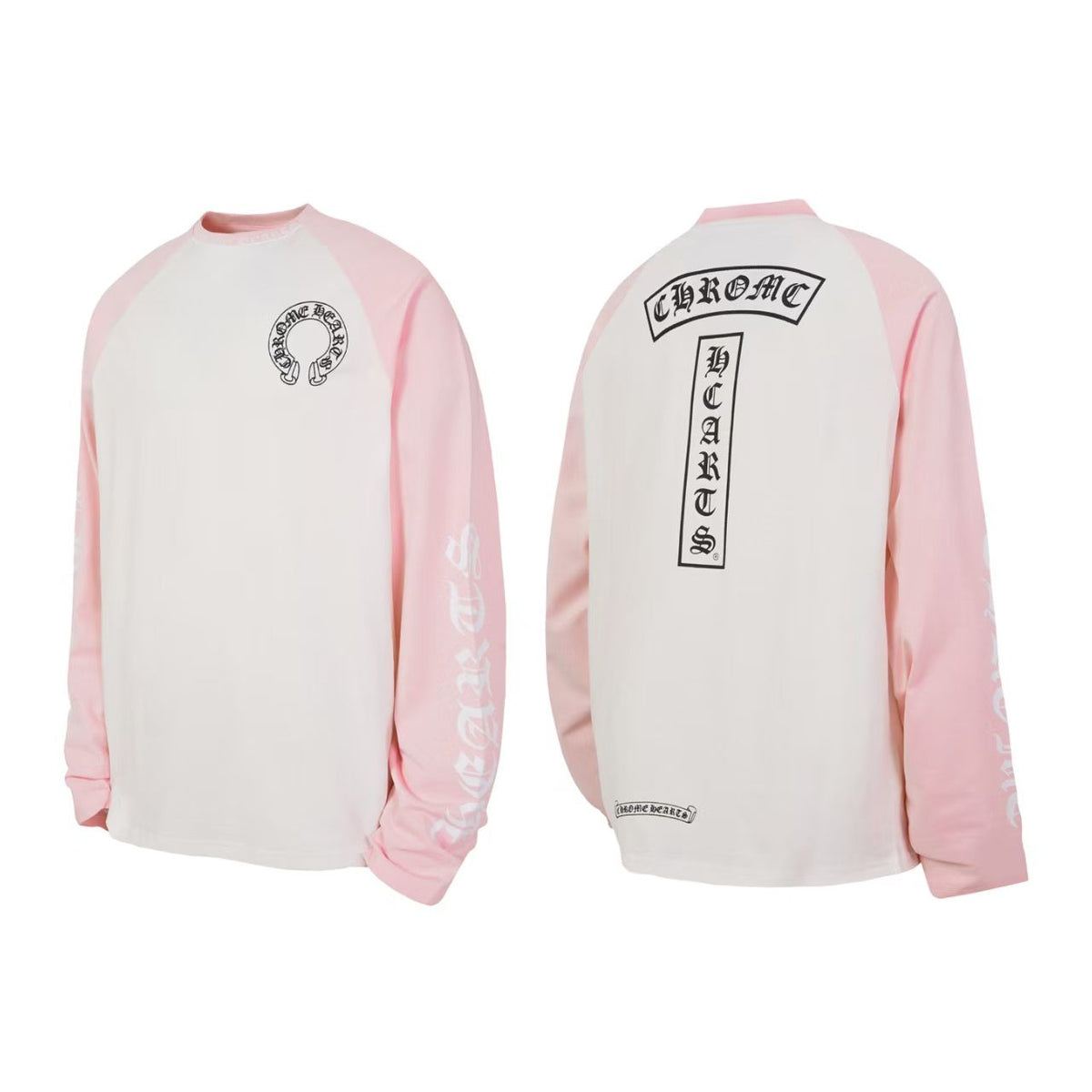 Chrome Hearts Long Sleeve T-Shirt - "Light Pink/White"