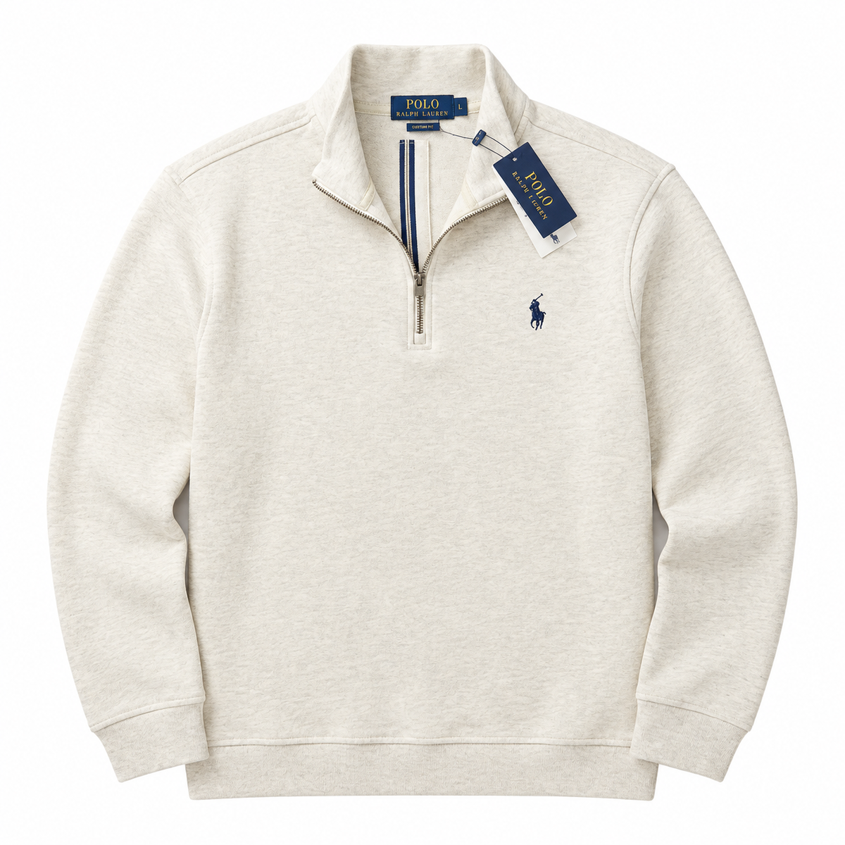 Polo Ralph Lauren Quarter-Zip Sweatshirt - Oatmeal Heather
