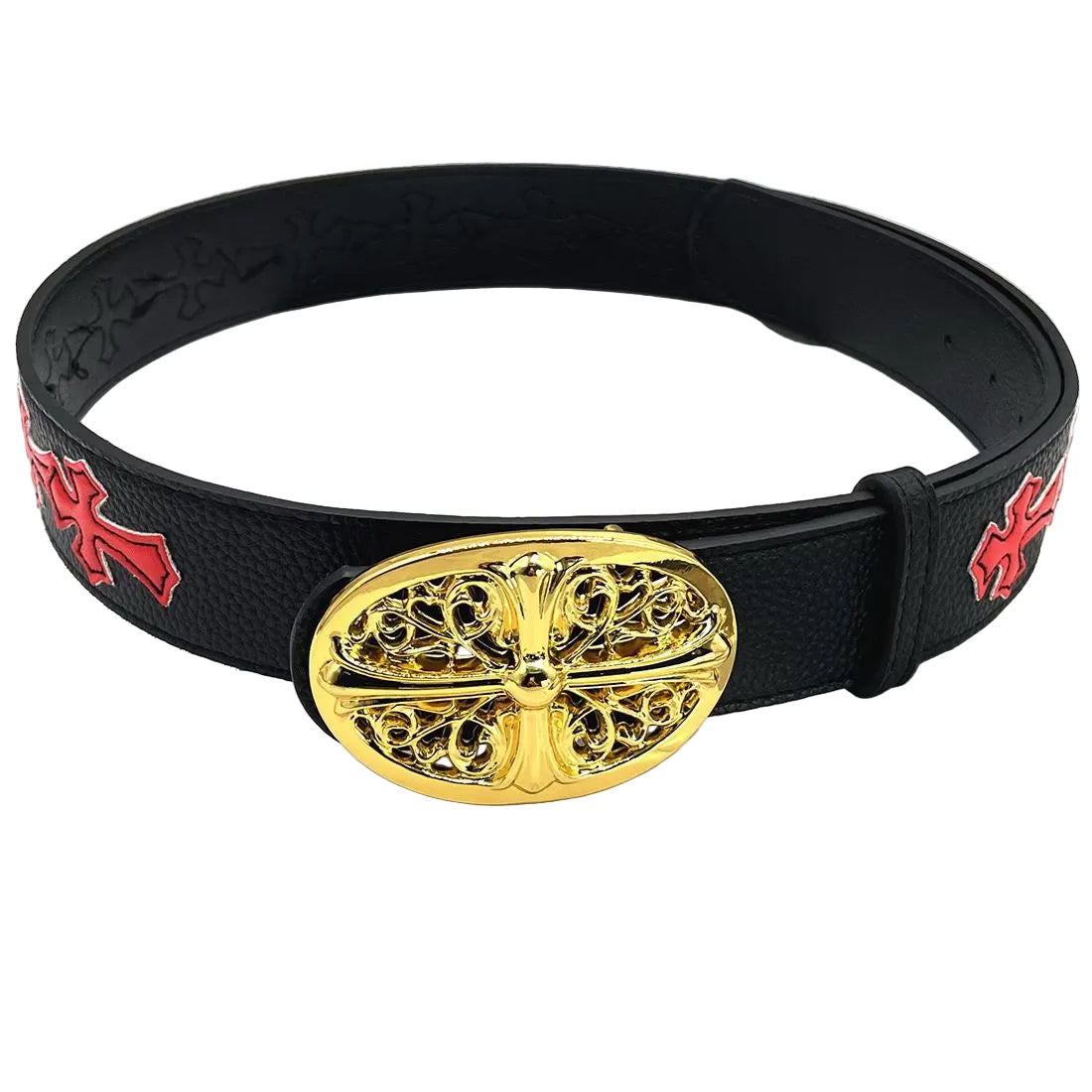 Chrome Hearts Belt - Black/Dark Red