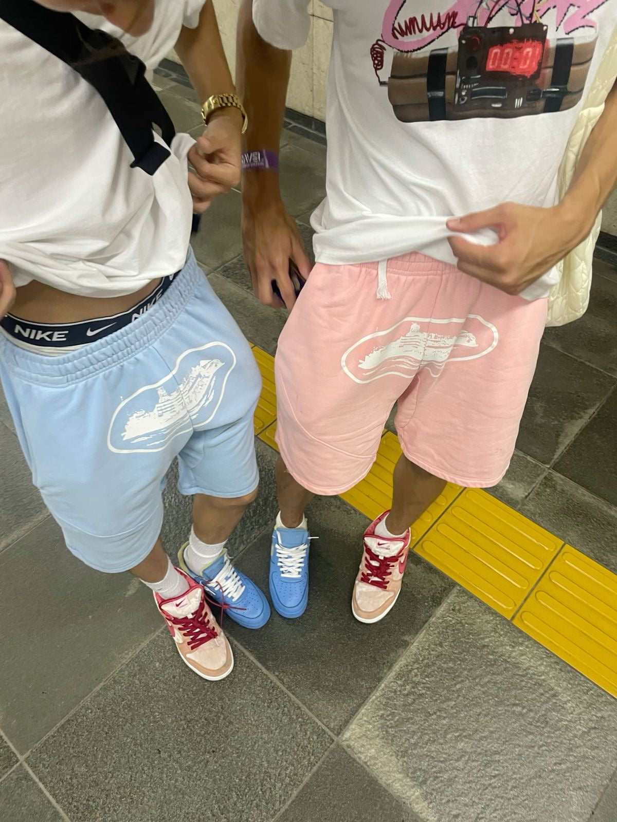 Corteiz Shorts - Baby Blue