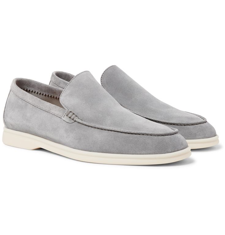 Loro Piana Summer Walk Loafer - Grey