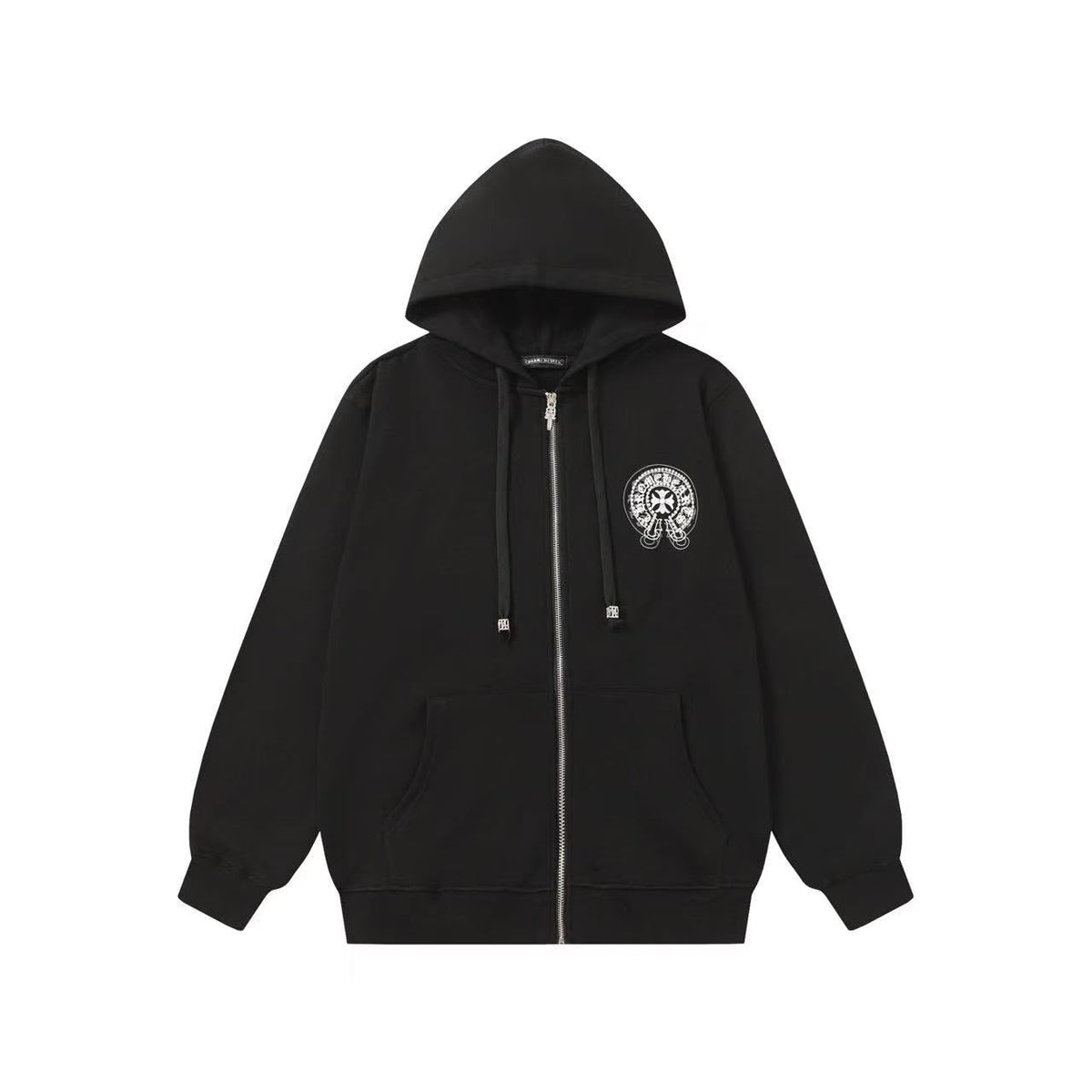 Chrome Hearts Zip Up Hoodie - Black