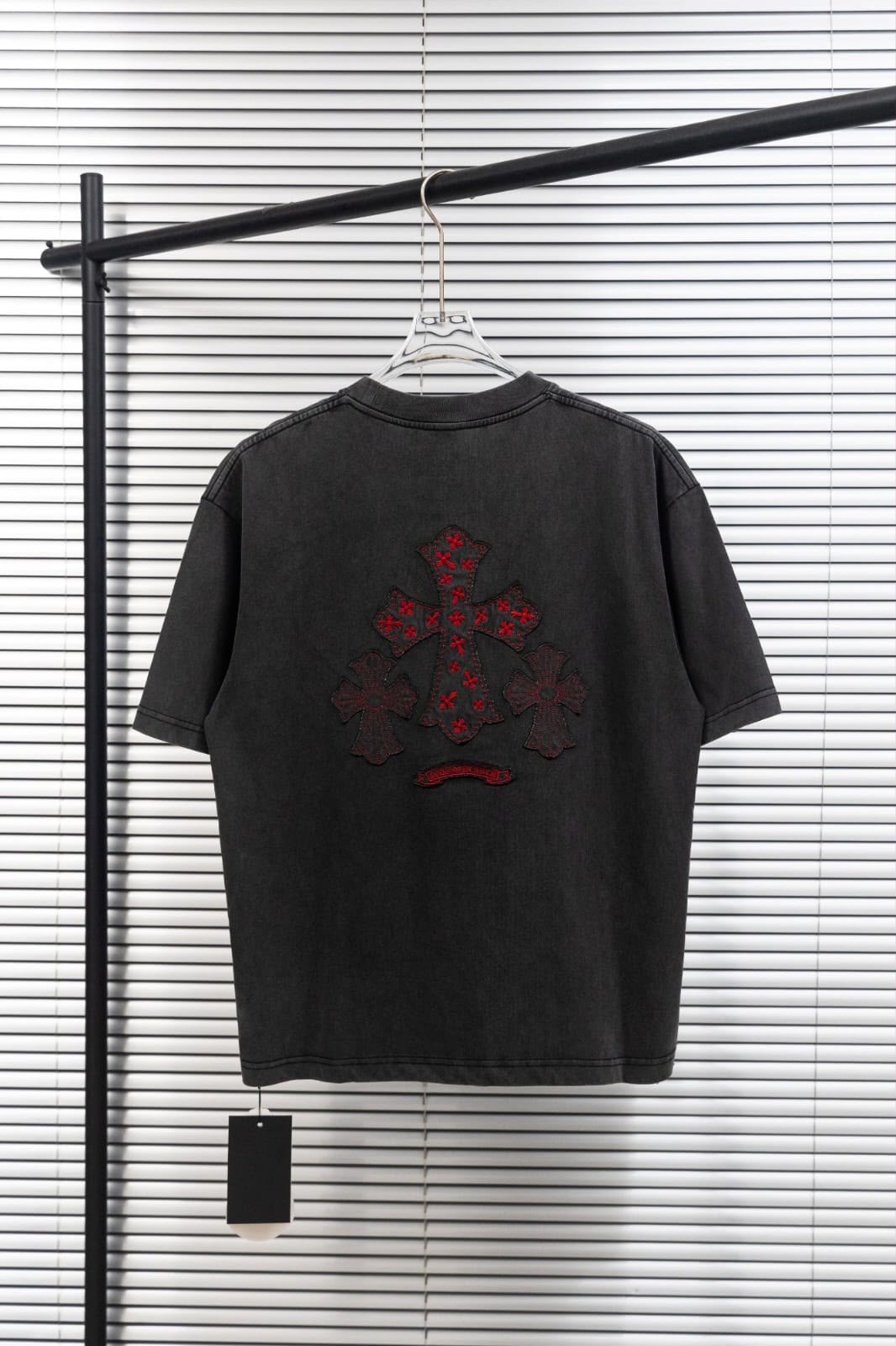 Chrome Hearts T-Shirt - "Black/Red Cross"