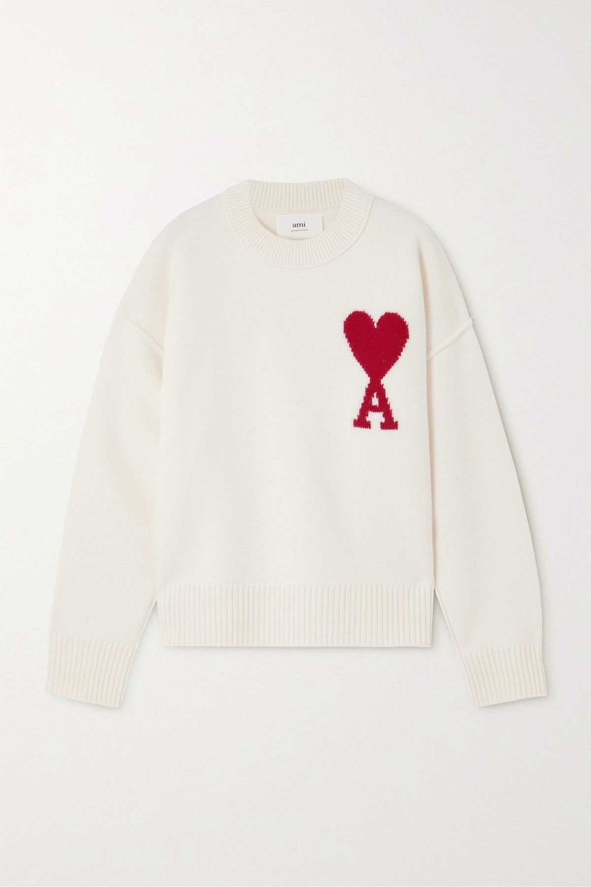 Ami Paris Sweater White - FAVELA