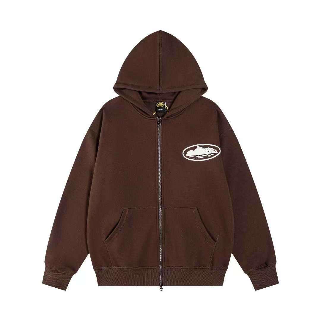 Corteiz Alcatraz Jacket - Brown - FAVELA