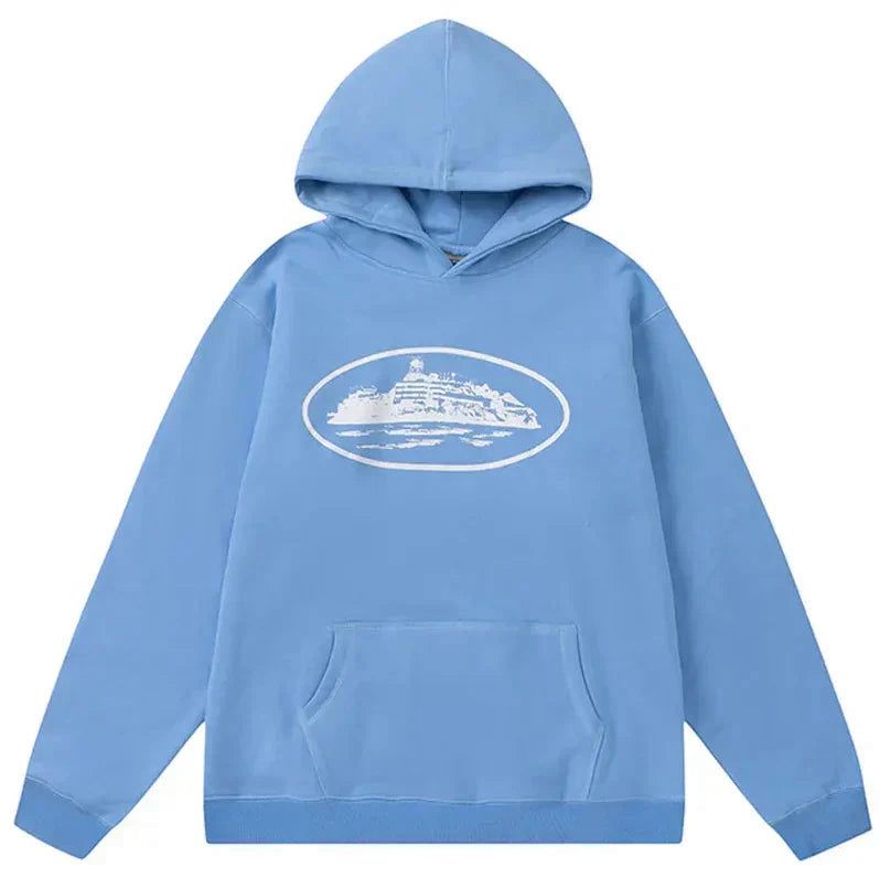 Corteiz Hoodie - Baby Blue - FAVELA