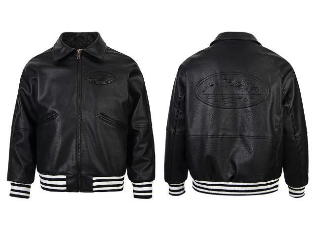 Corteiz Leather Jacket - FAVELA