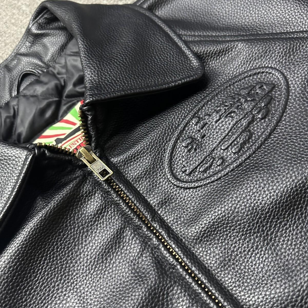 Corteiz Leather Jacket - FAVELA