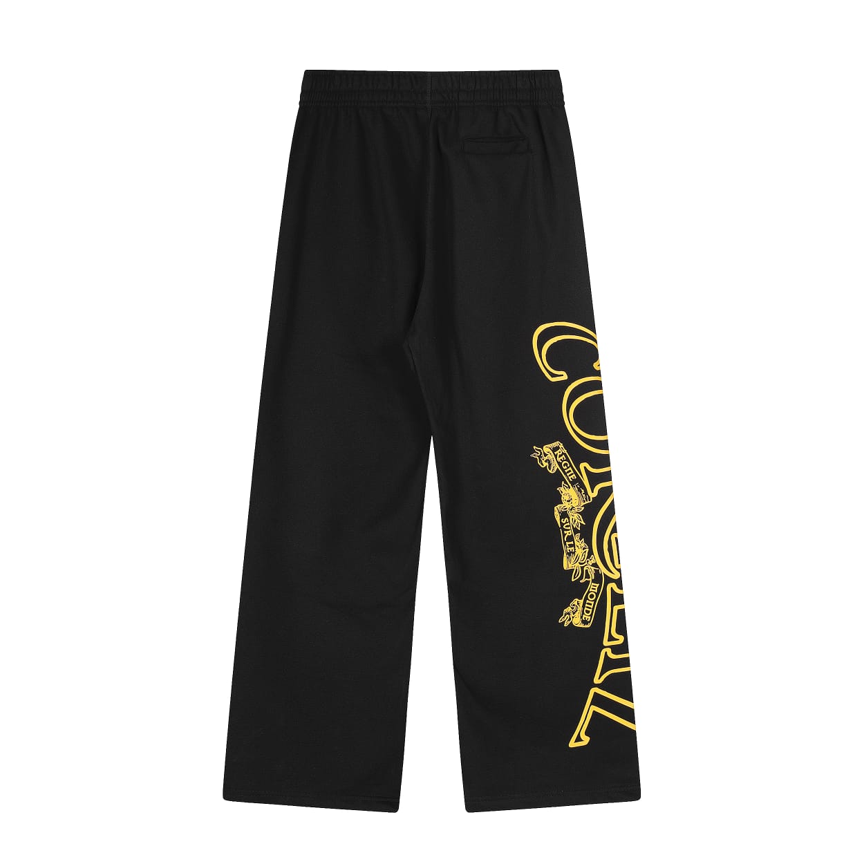 Corteiz Superior Royale Sweatpants - Black/Yellow - FAVELA