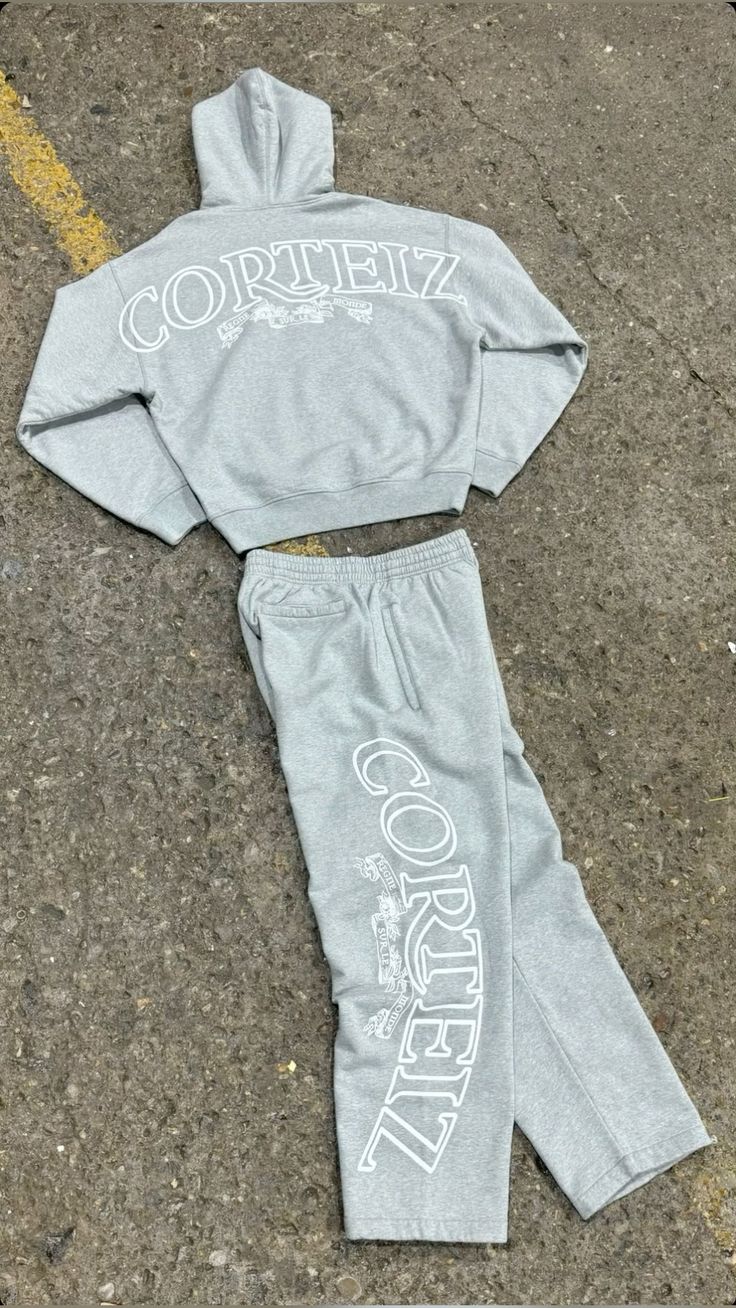 Corteiz Superior Royale Tracksuit Grey - FAVELA