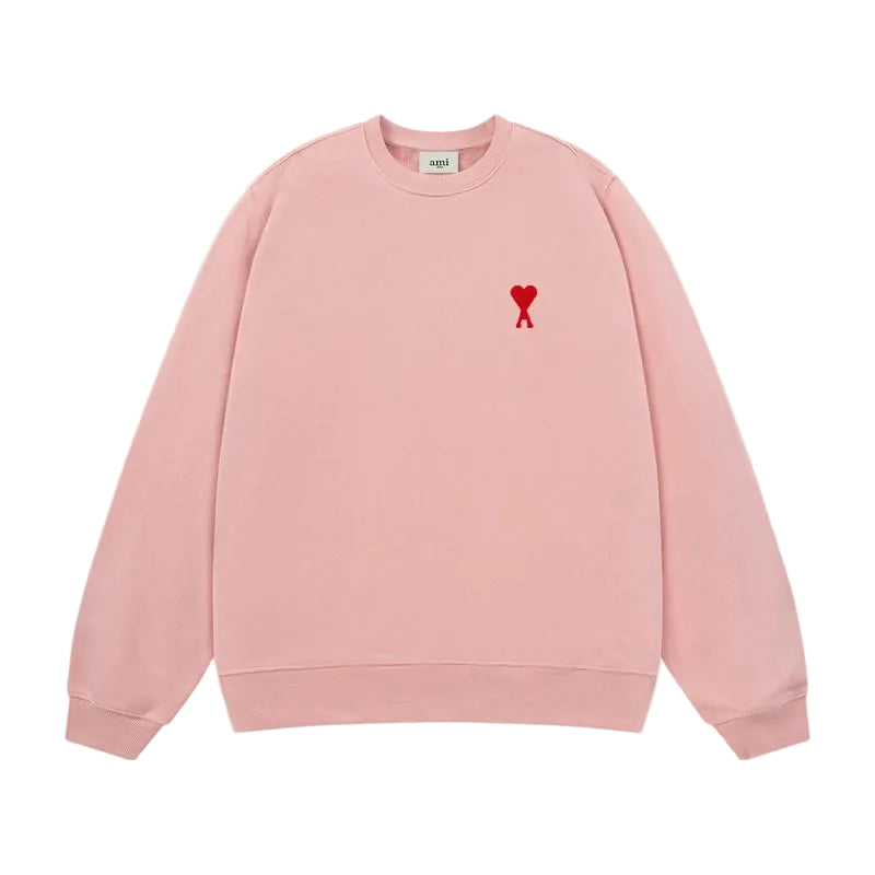 AMI Paris Mini Heart Sweater - Pink