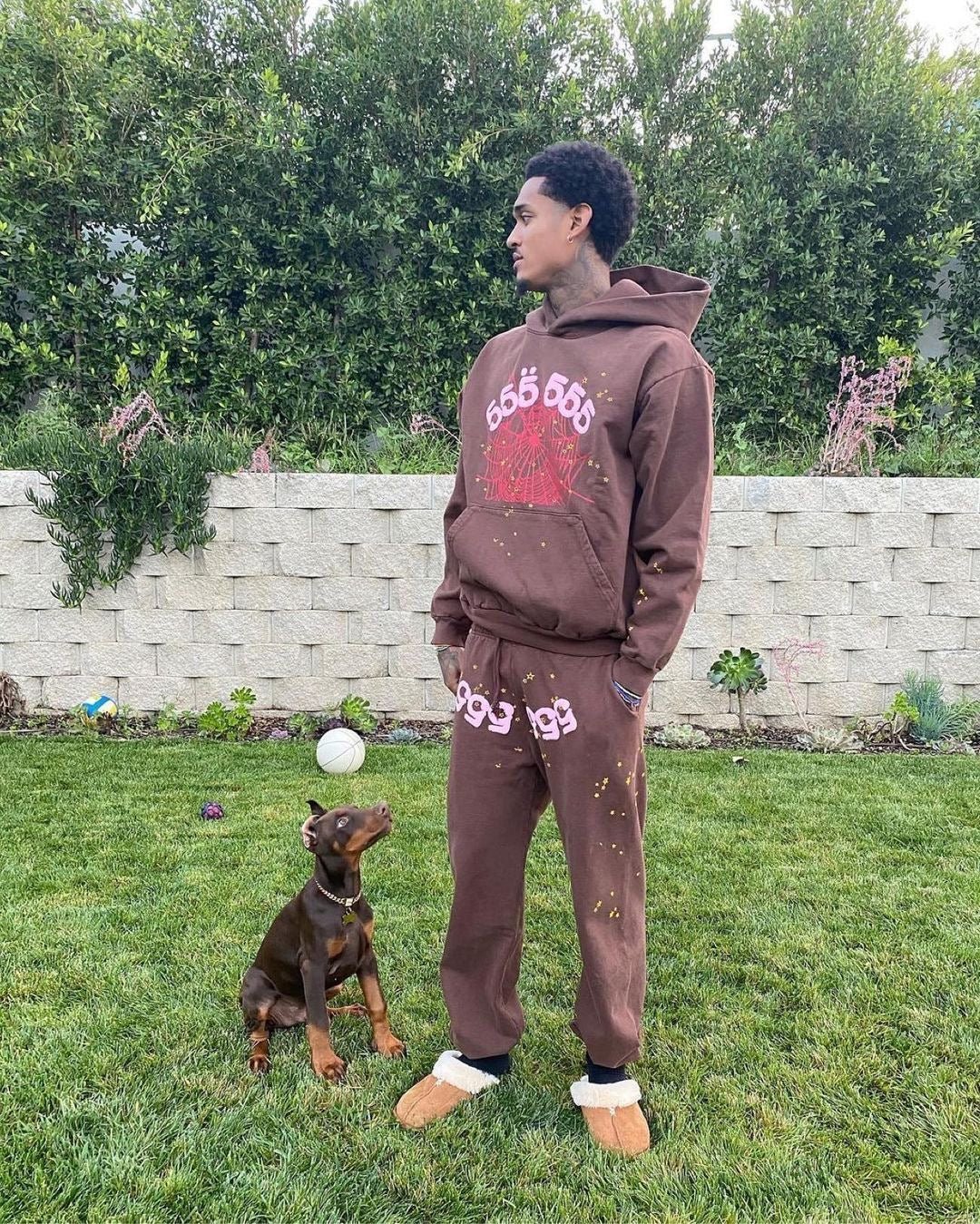 SP5DER Hoodie - Brown - FAVELA