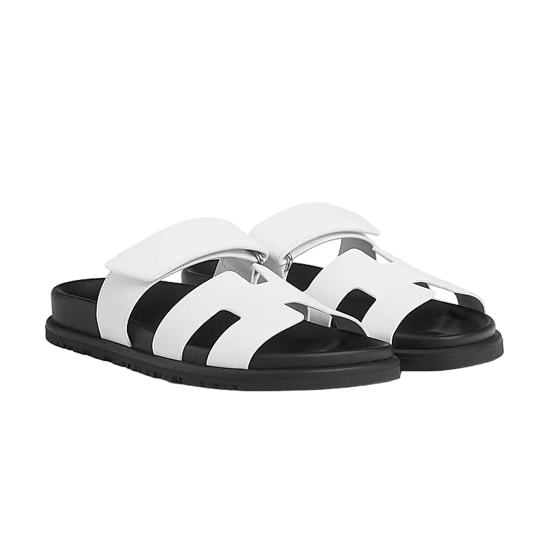 Hermes Chypre Sandals - White