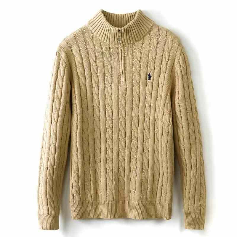 Polo Ralph Lauren Quarter Zip Sweater - Beige