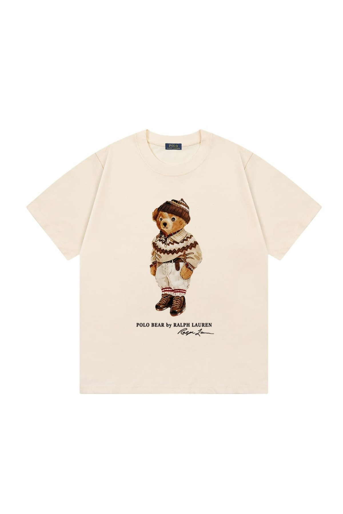 Polo Ralph Lauren T-Shirt "Winter Knit Bear" - Beige