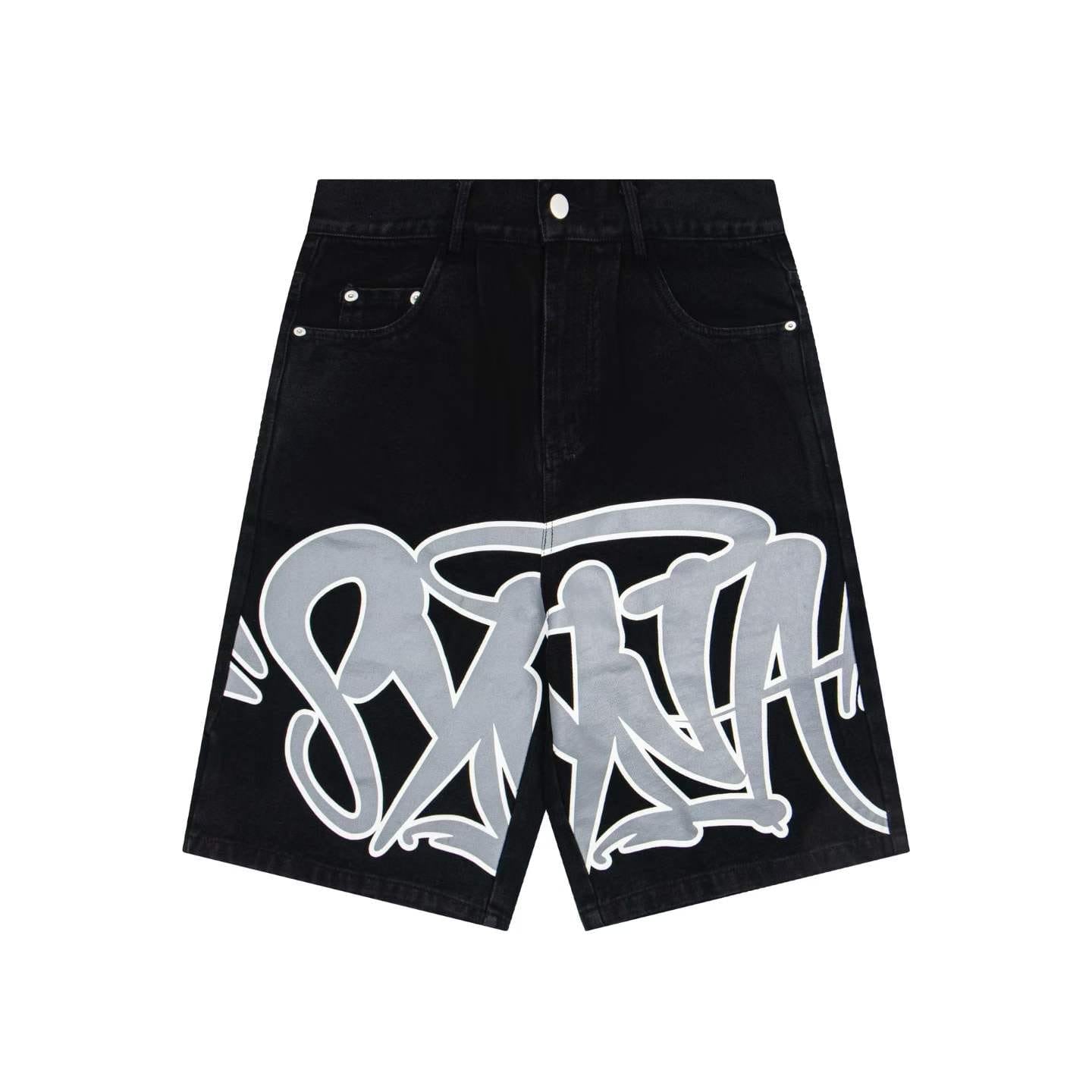 Syna Denim Jorts - Black