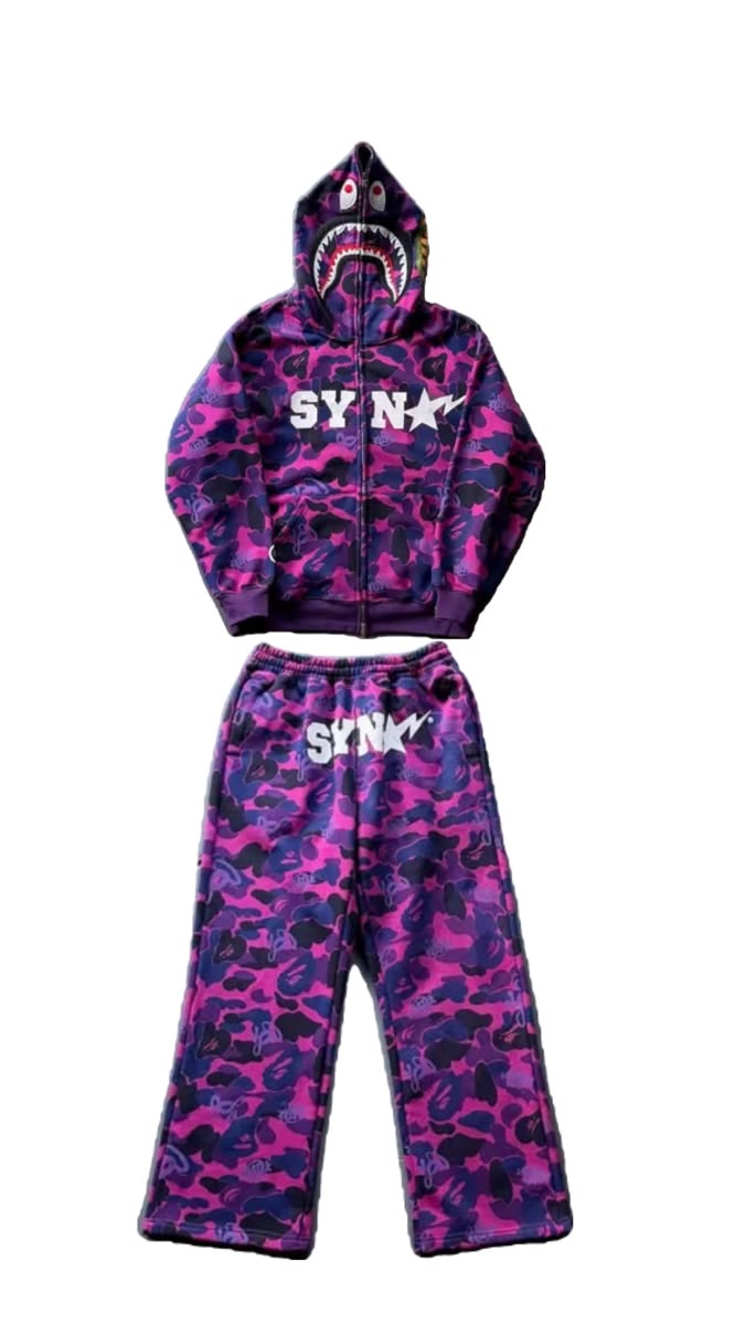Syna World x Bape Full Set Camo Purple
