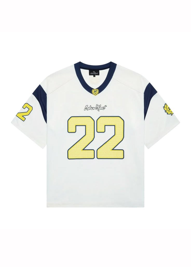 White sports jersey with number 22 and 'Kane' branding on a white background