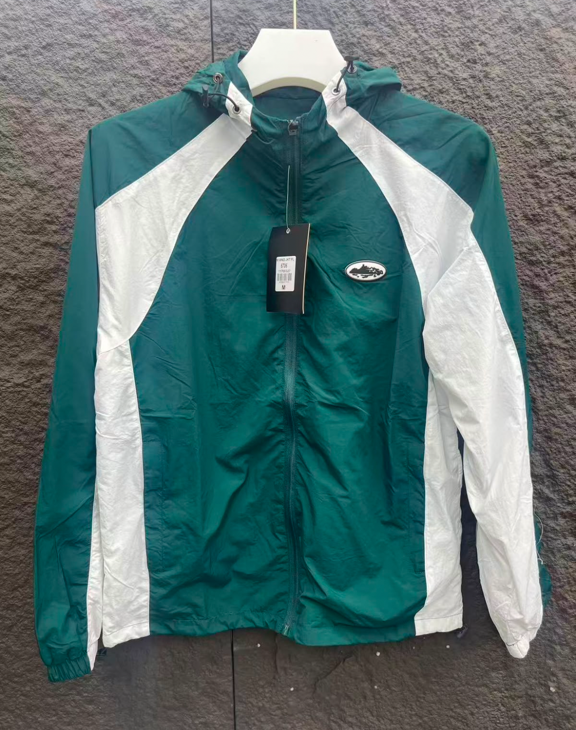 Corteiz Spring Jacket - "Green/White"