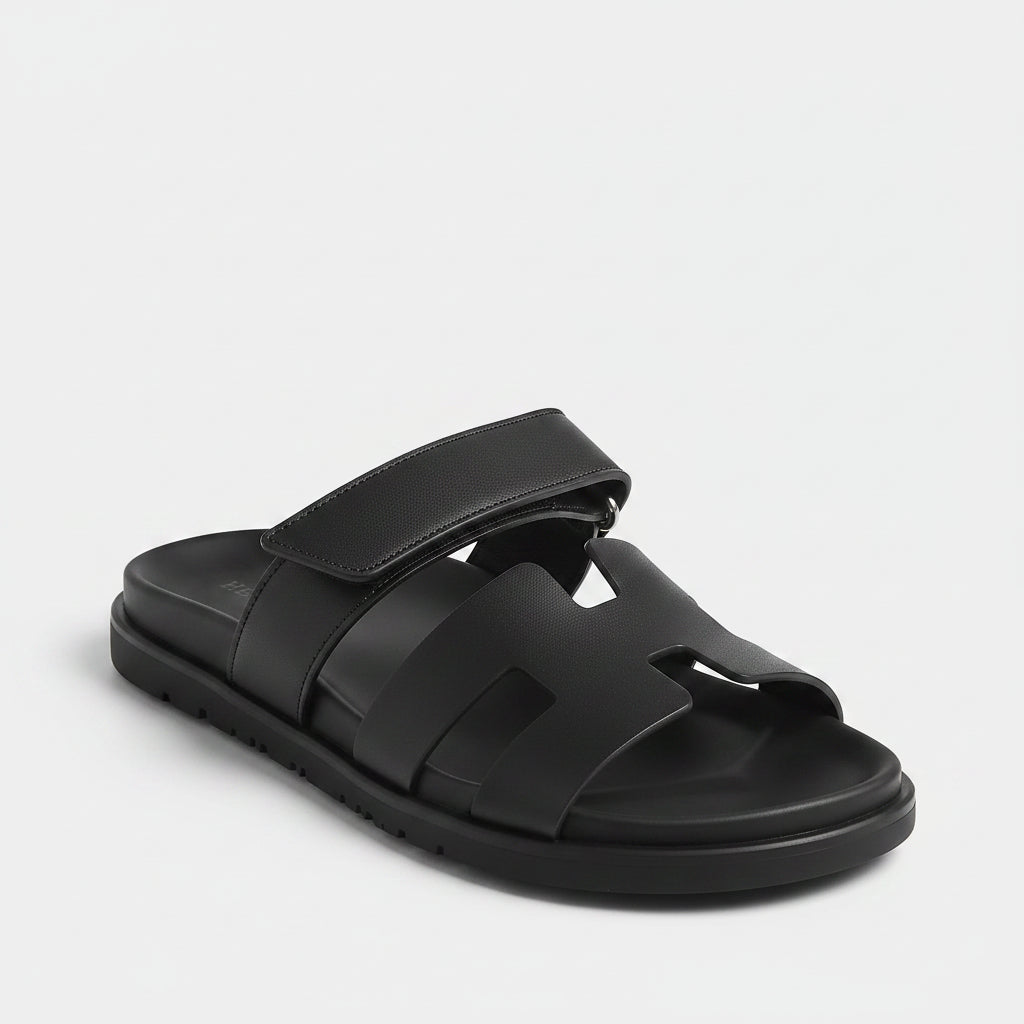 Hermes Chypre Sandals - Black
