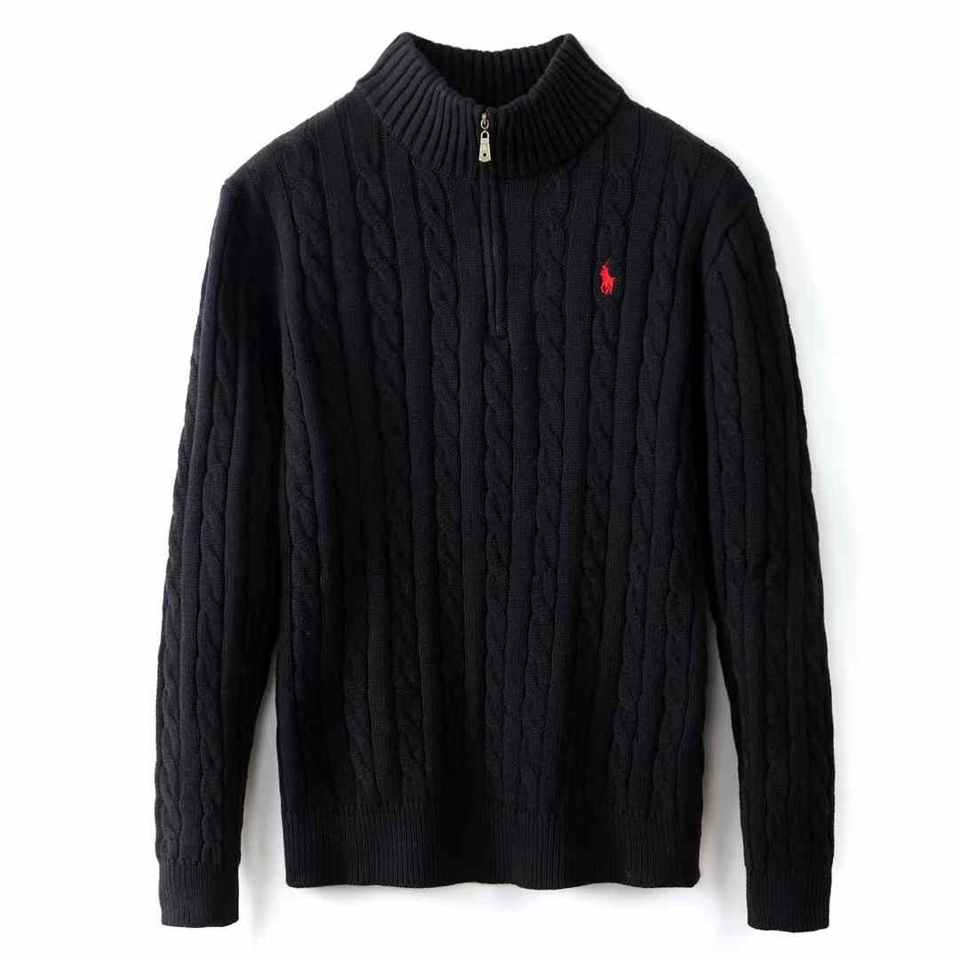 Polo Ralph Lauren Quarter Zip Sweater - Black