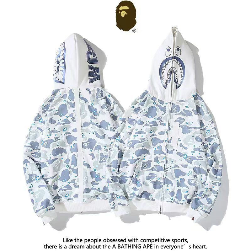 BAPE Zip Up Jacket - White