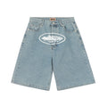 Corteiz Alcatraz Jeans Shorts - Blue