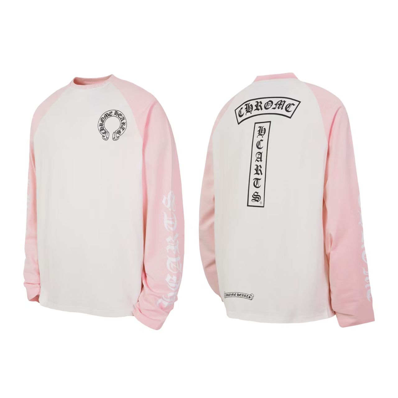 Chrome Hearts Long Sleeve T-Shirt - "Light Pink/White"