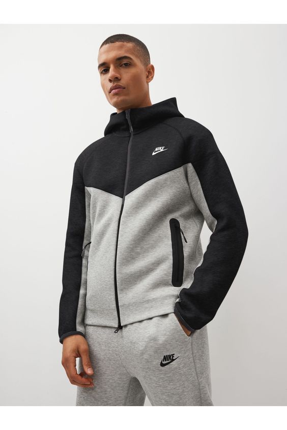 Nike Tech Fleece Jacket Grey/Black