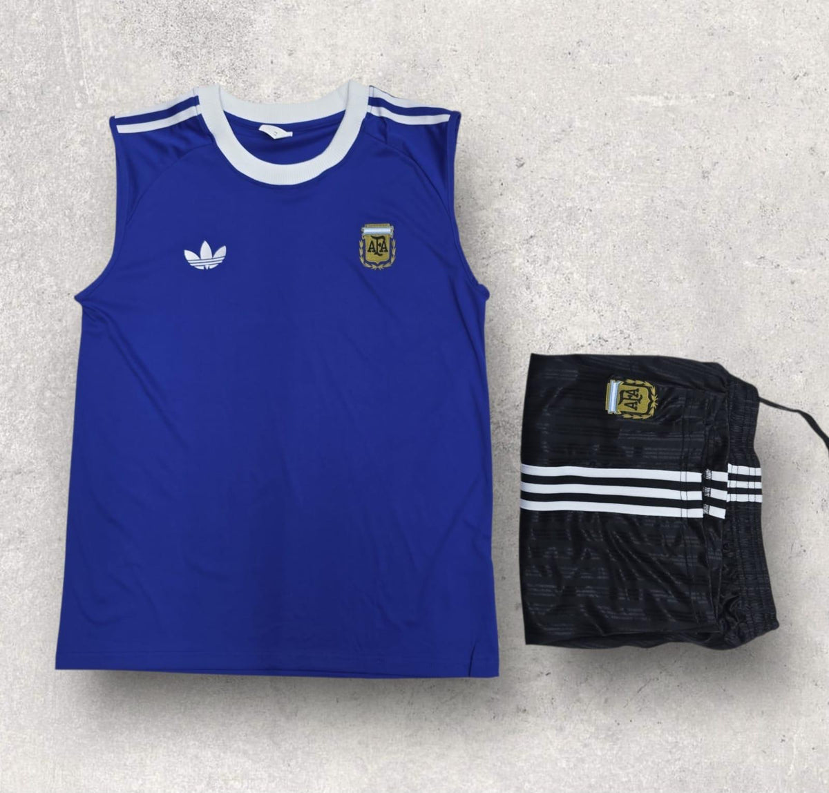 Argentina AFA Navy Sleeveless Training Set – ClimaCool Vest & Shorts