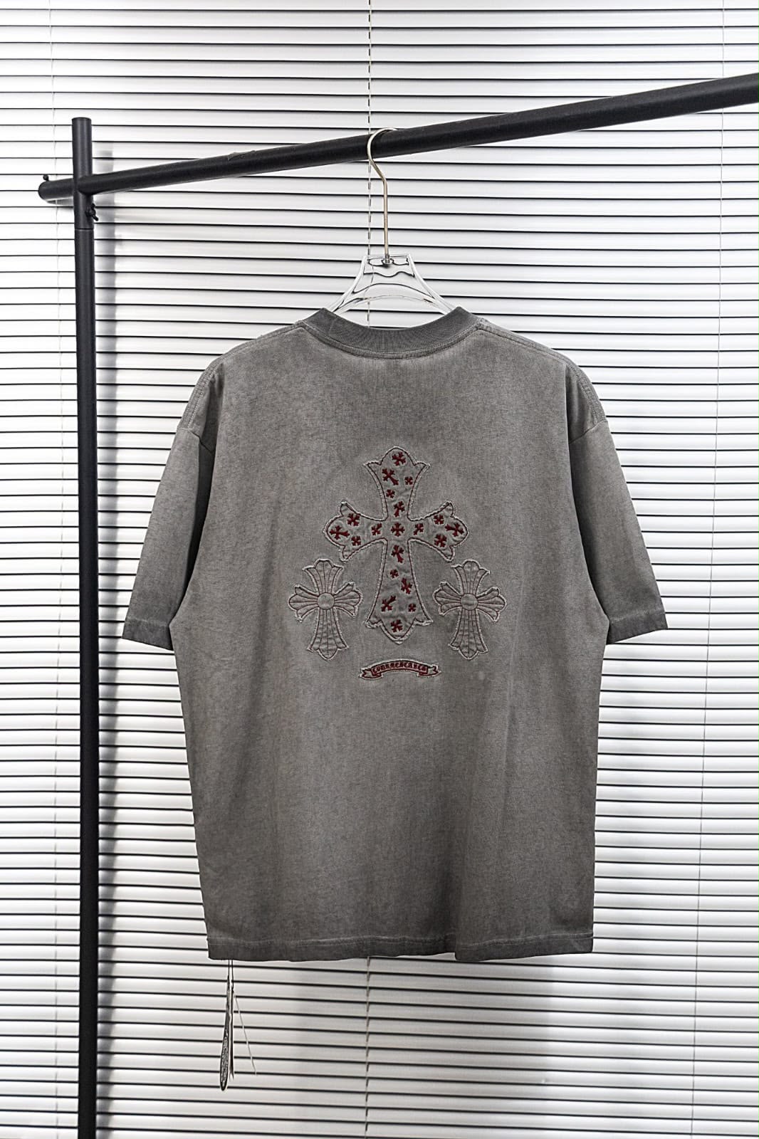 Chrome Hearts T-Shirt - "Grey/Red Cross"