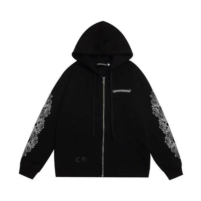 Chrome Hearts Zip Up Hoodie - Black/Pink back