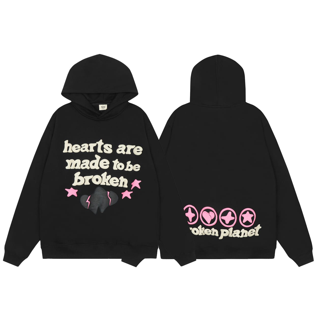 Broken Planet Hoodie - Black - FAVELA
