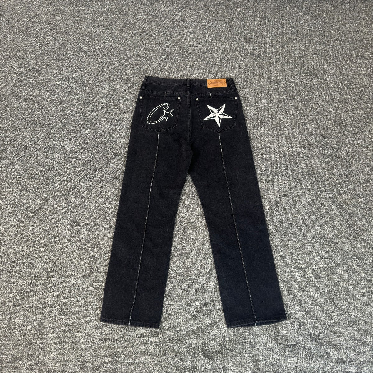 Corteiz C Star Jeans - Black - FAVELA