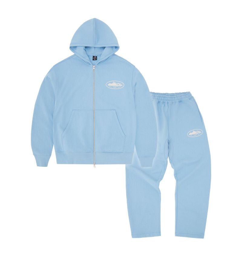 Corteiz Superior Royale Tracksuit - Baby Blue - FAVELA