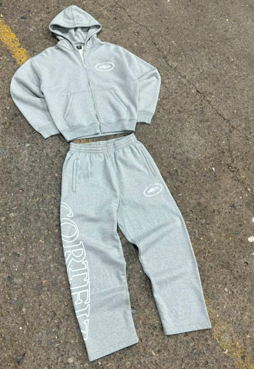 Corteiz Superior Royale Tracksuit Grey - FAVELA