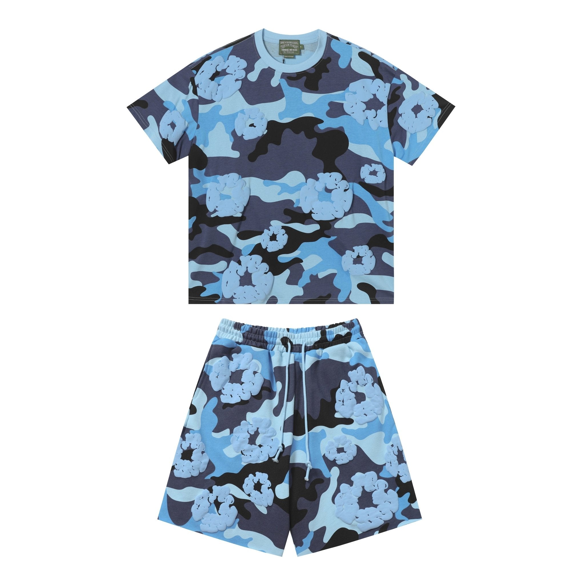 Denim Tears Short Set - Camo Blue - FAVELA