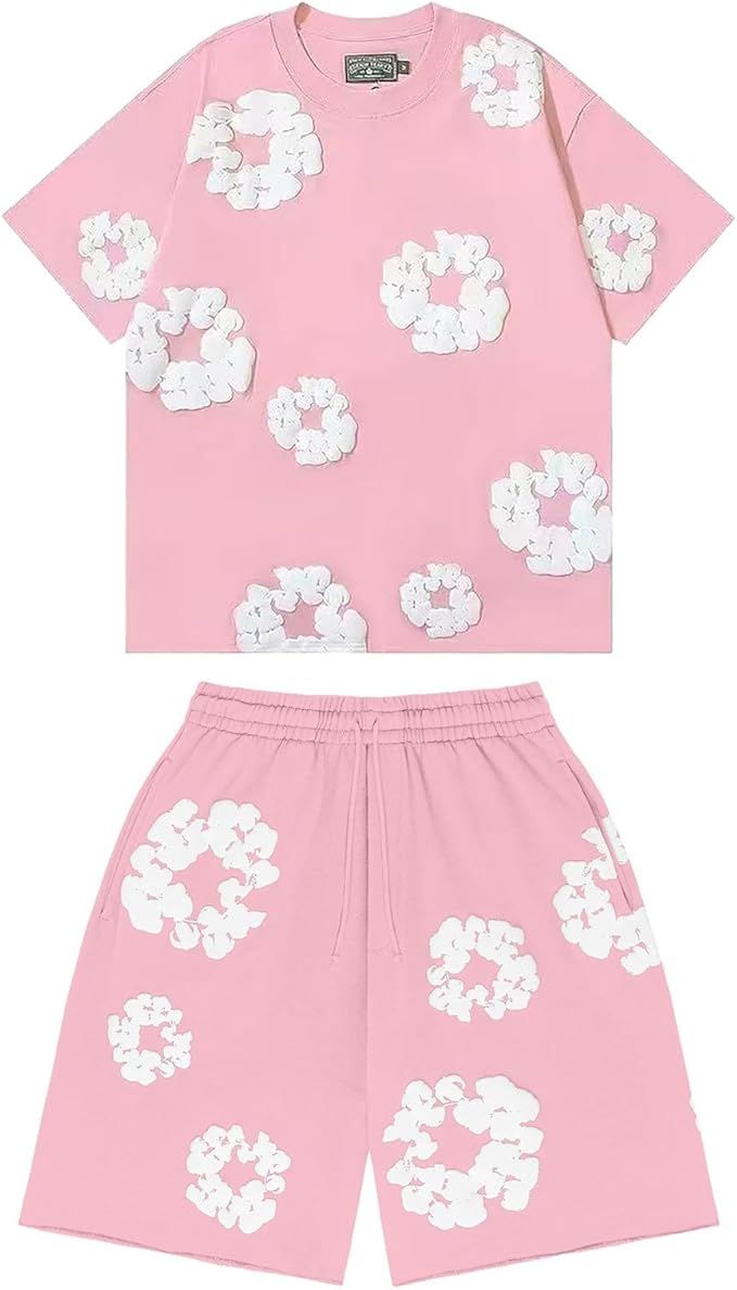 Denim Tears Short Set - Pink - FAVELA
