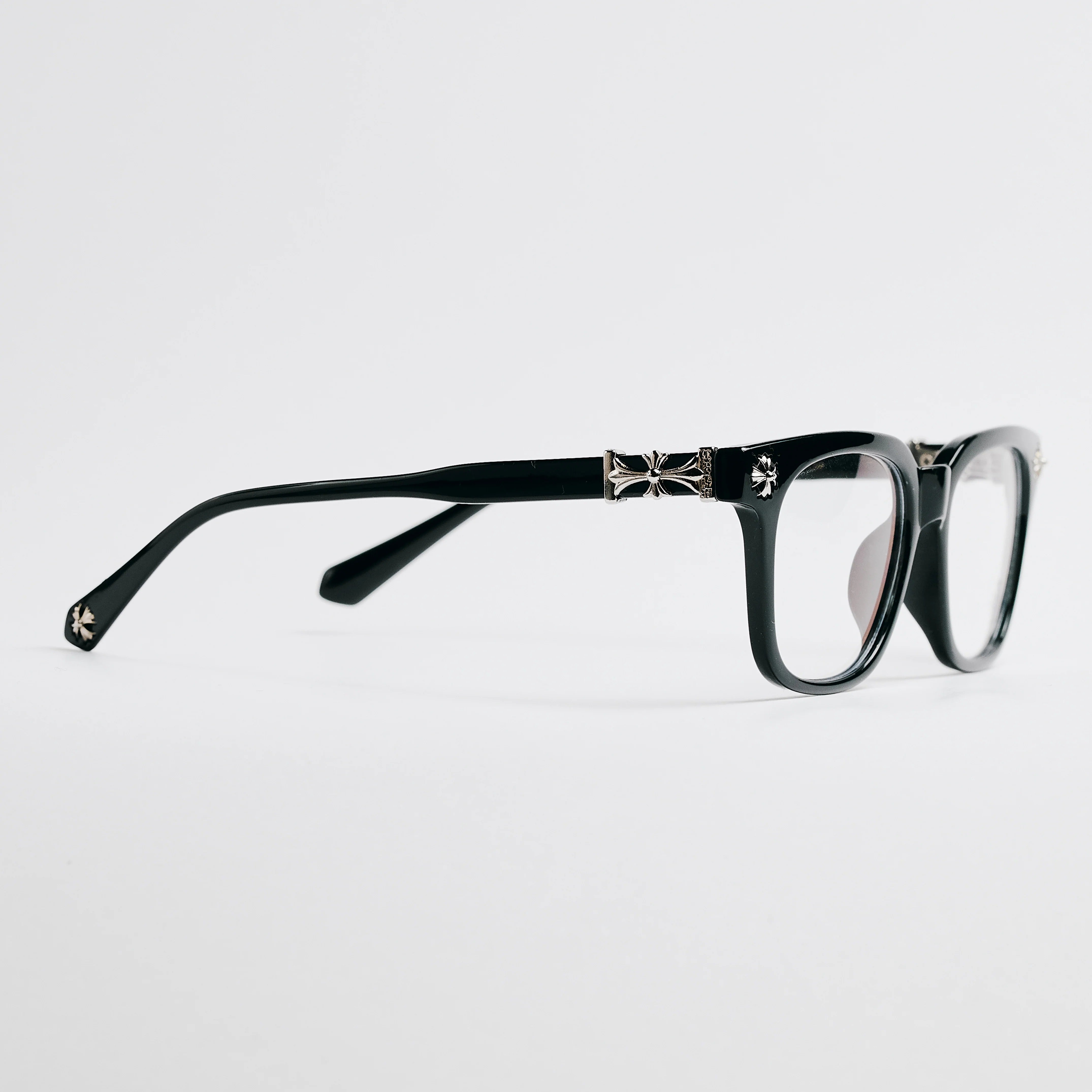 Black Chrome Hearts Glasses