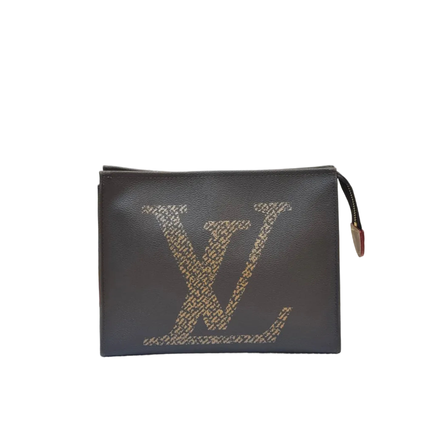 Louis Vuitton pouch with artistic background