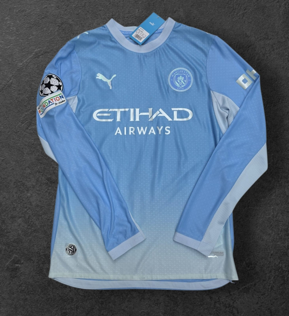 Manchester City Home Long Sleeve Jersey - Sky Blue