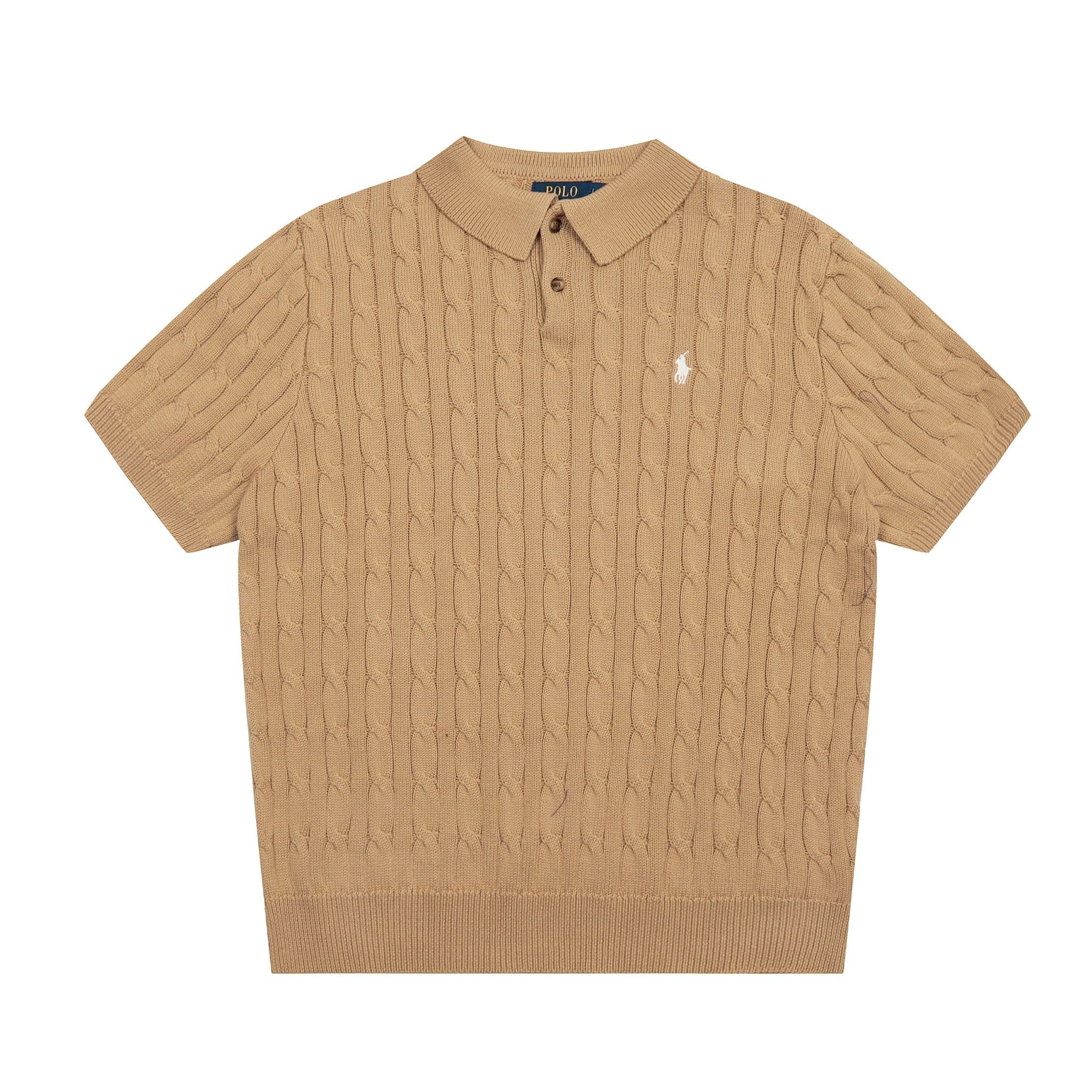 Ralph Lauren Polo Knitted Shirt - Beige - FAVELA
