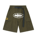 Corteiz Alcatraz Cargo Shorts "Khaki Green"
