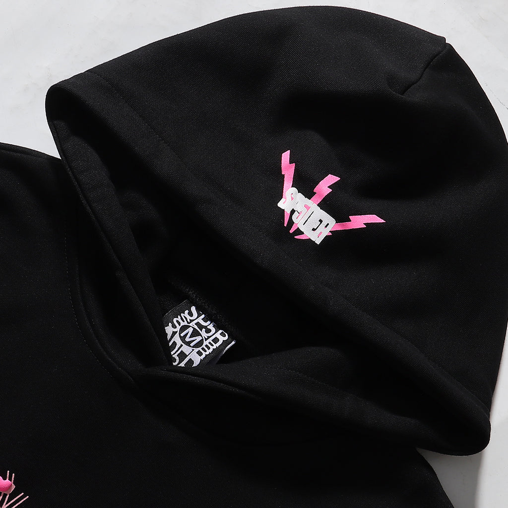 SP5DER 555 WEB Tracksuit “Black/Pink”