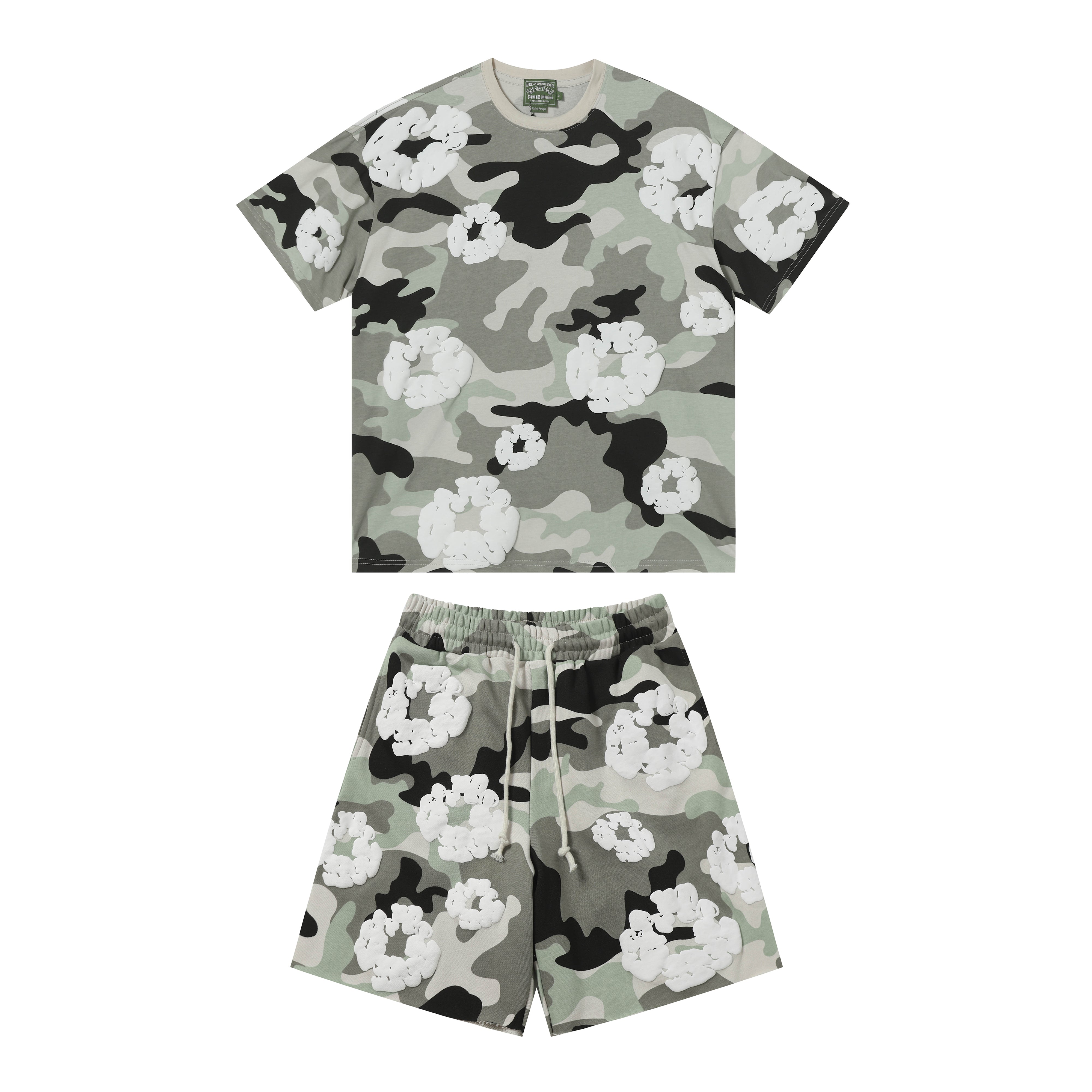 Denim Tears Short Set - Camo Grey