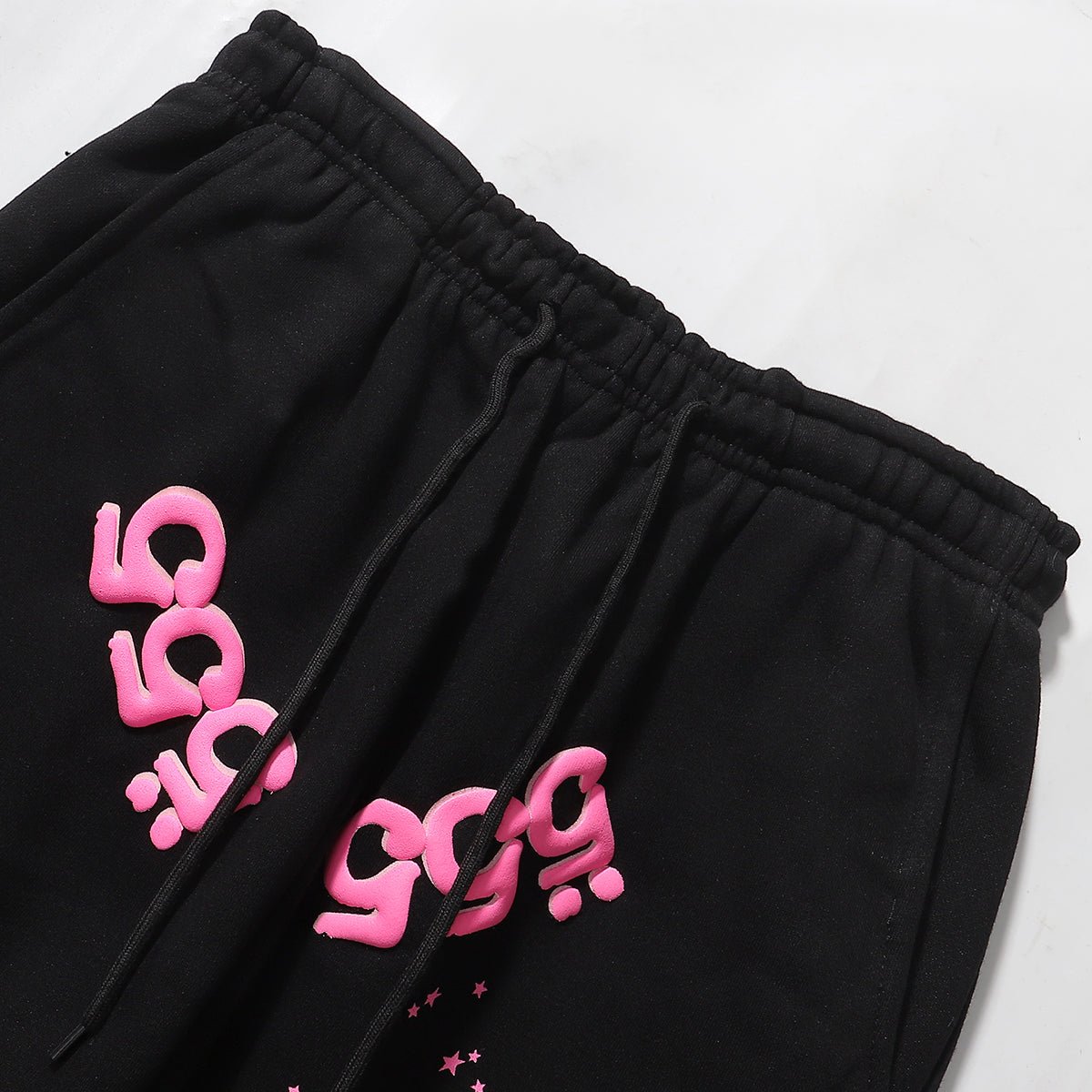 SP5DER 555 WEB Tracksuit “Black/Pink” - FAVELA