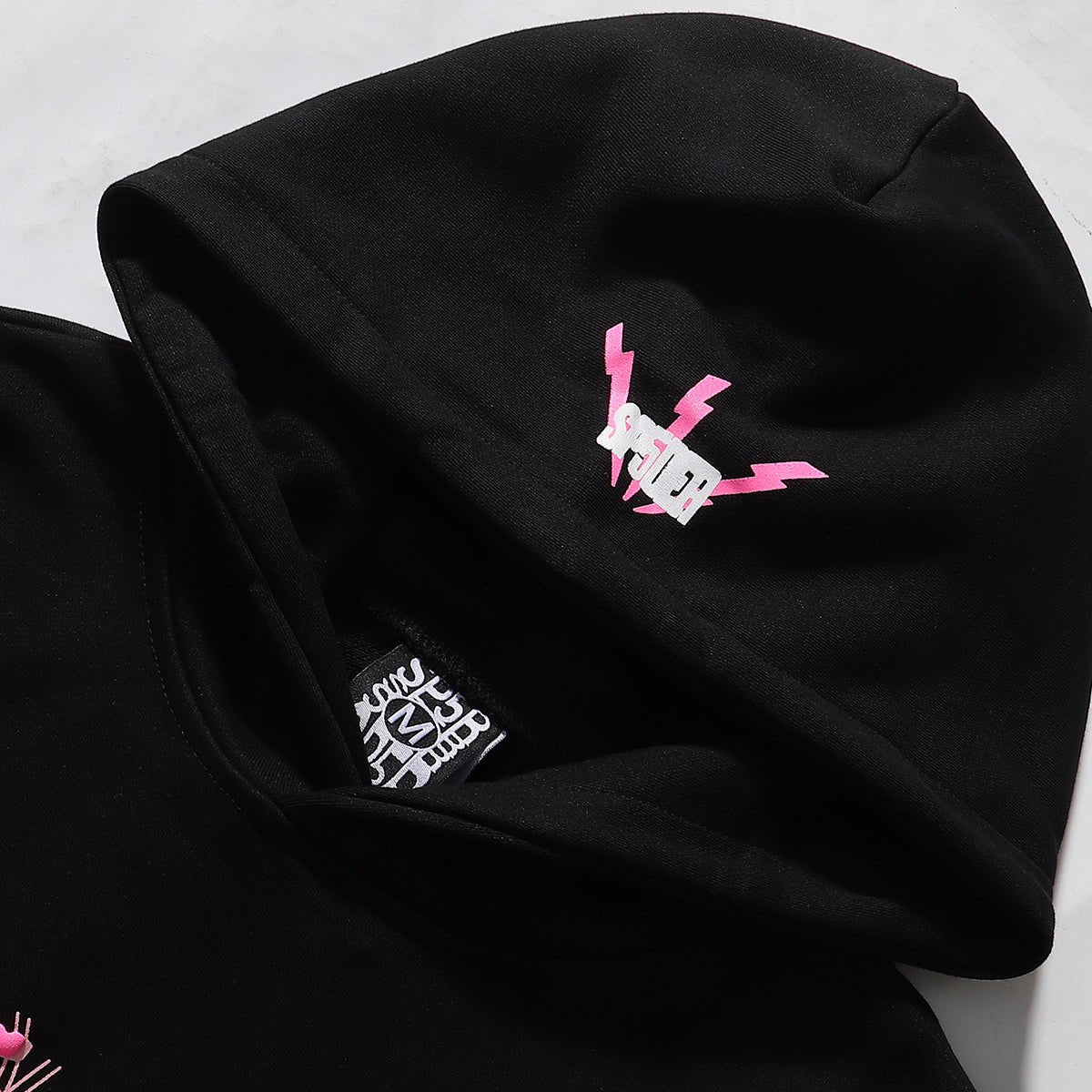 SP5DER 555 WEB Tracksuit “Black/Pink” - FAVELA